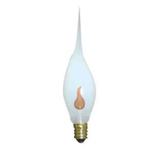   Base 120 Volt 2500 Hour Silicone Flame Flicker Chandelier Lightbulb