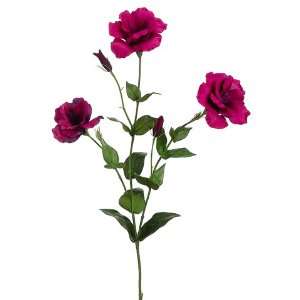  Club Pack of 12 Artificial Violet Lisianthus Silk Flower 