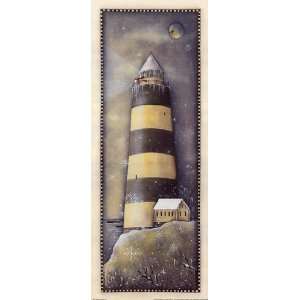  Winter Lighthouse by Lynne Andrews 8x20