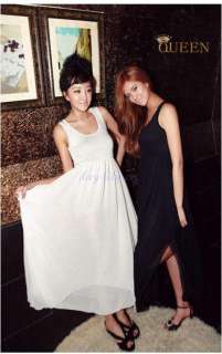 Sweety Korea Style Chiffon Hem Side Slit Graceful Elegant New Ladys 