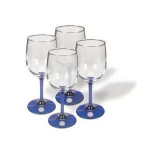  Michigan   Appleton Wine Glasses   Silver Sports 