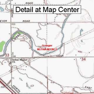  USGS Topographic Quadrangle Map   Granger, Washington 