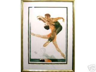 GH Rothe, Ballet Picture I, Original Art Mezzotint Etching Hand 