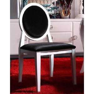  Armani White Lacquer Dining Chair