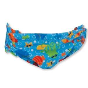  Zoggs Elasticated Baby Swim Nappy 3 12 Months  Blue Baby
