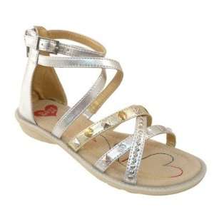  Ragg Footwear RG3049   silver Helen Sandal Size 33 (Youth 