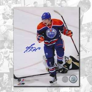  Ryan Nugent Hopkins Edmonton Oilers 1st Goal Autographed 