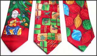 3pc Lot JERRY GARCIA Holiday CHRISTMAS Ties #52 NWT New  