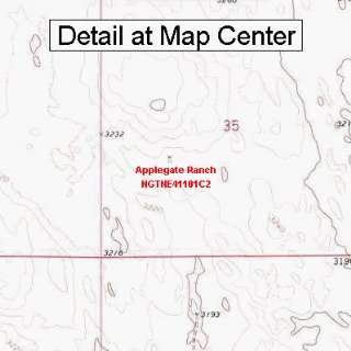  USGS Topographic Quadrangle Map   Applegate Ranch 