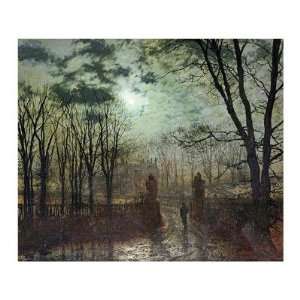  At The Park Gate by John atkinson Grimshaw. Size 29.92 