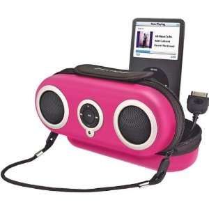  Pink Portable Water Resistant Speaker Case For iPod(tm 