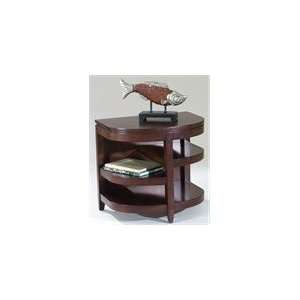  Magnussen Brunswick Demilune End Table in Coffee Bean 