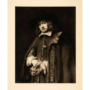  1907 Photogravure Portrait Jan Six Rembrandt Dutch Artist 