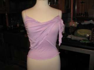 Diane Von Furstenberg Lilac cami with ruffle never worn Size P  