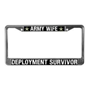  Deployment Survivor Military License Plate Frame by 