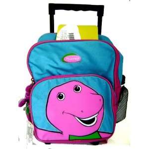  Barney Purple Kids Rolling Backpack   Kids size with Small 