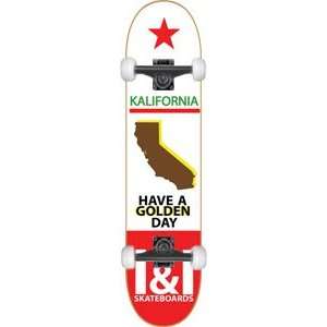  I&I Kalifornia Complete Skateboard   7.62 w/Mini Logo 