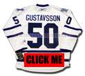 JONAS GUSTAVSSON TORONTO MAPLE LEAFS NEW AWAY JERSEY  