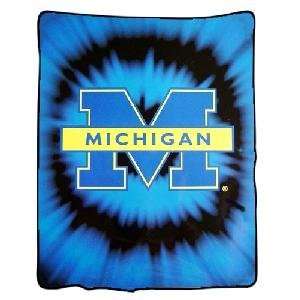  Michigan Wolverines NCAA Royal Plush Raschel Blanket (800 
