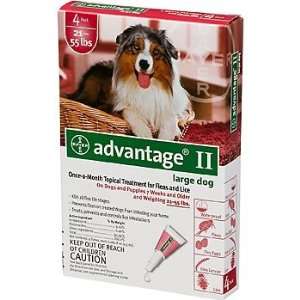  Bayer Advantage II Red 4 Month Flea Control for Dogs 21 55 