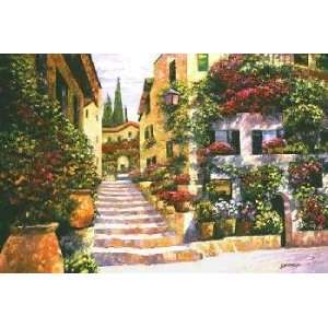  Howard Behrens   Riviera Stairs Artists Proof Canvas 