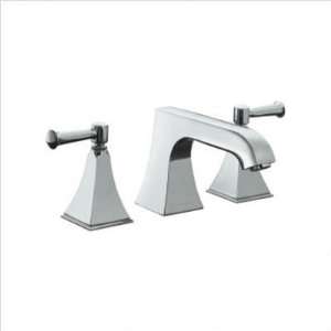   Deck Mount Vessel Faucet Trim with Stately Design and Lever Handles