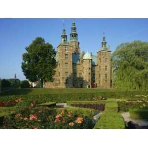 Garden and Castle of Rosenborg Slot, Copenhagen, Denmark, Scandinavia 