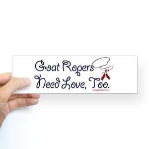  Goat ropers Retro Bumper Sticker by  Arts 