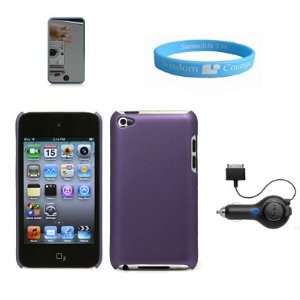  Durable Hard Shell Cover Purple Case for Apple iPod Touch 