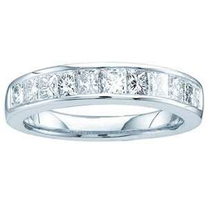   Diamond 14k White Gold Wedding Anniversary Ring SeaofDiamonds