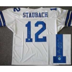  Roger Staubach Signed Cowboys Jersey HOF 85 Sports 