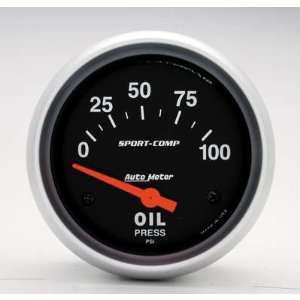  Auto Meter Sport Comp Oil Pressure Gauge   3522 