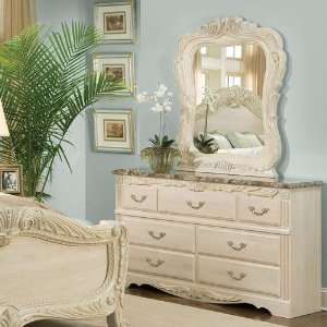  Standard Furniture Rococo Dresser and Mirror Set