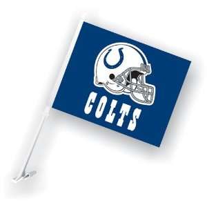   Indianapolis Colts NFL Car Flag with Wall Brackett
