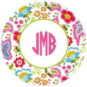  Boatman Geller   Personalized Plates (Floral Bright)