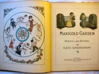 description marigold garden pictures and rhymes by kate greenaway 
