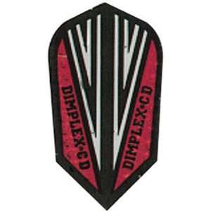  Dimplex Slim Flights   Black and Red Point Sports 