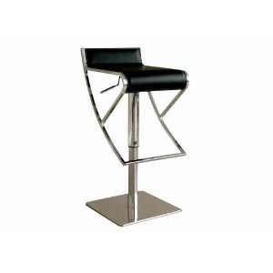  Adjustable Black Leather Bar stool