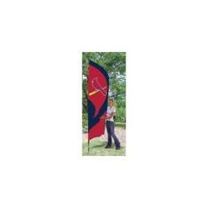 St Louis Cardinals MLB Applique & Embroidered Tall Team Flag (102x30 