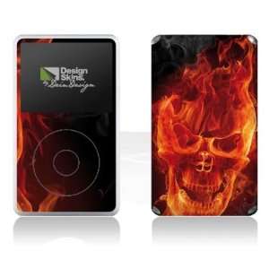   iPod Classic 80/120/160GB   Burning Skull Design Folie Electronics