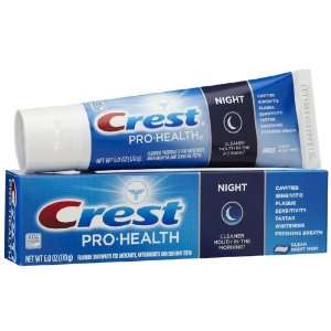  Crest Pro Health Night Clean Toothpaste Mint 6 oz Pet 