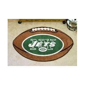  NFL NEW YORK JETS FOOTBALL SHAPED DOOR MAT RUG Sports 