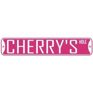   CHERRY HOLE  STREET SIGN
