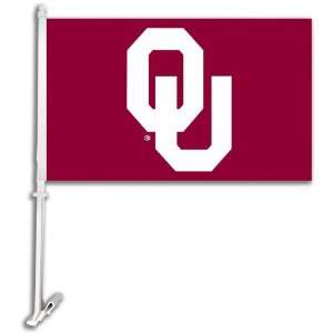   97019   Oklahoma Sooners Car Flag W/Wall Brackett