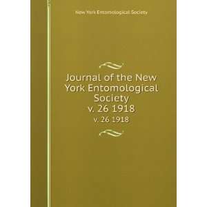  Journal of the New York Entomological Society. v. 26 1918 