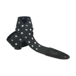  Levys 2 Cotton Strap With Nickel Rivets Black 