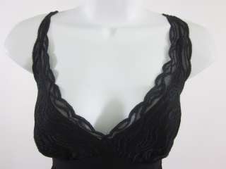 NWT PAPILLON BLANC Black Lace Sleeveless Dress Med $199  