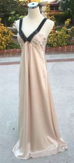 NWT BCBG MAX AZRIA $444 Champagne Prom Party Gown 6  