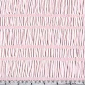  45 Wide Gathered & Puckered Baby Pink Fabric By The Yard 