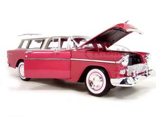 1955 CHEVROLET NOMAD PINK 118 SCALE DIECAST MODEL  